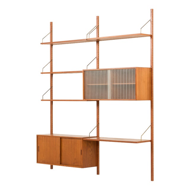 Vintage Two Bay Wall Unit from Hansen and Guldborg, 1960s For Sale