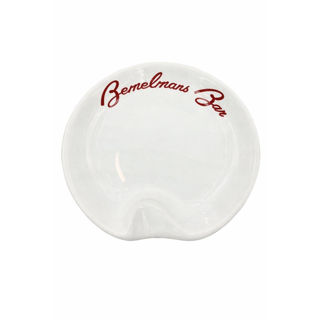 White Vintage Bemelmans Bar the Carlyle Hotel Nyc Ashtray New York For Sale - Image 8 of 8