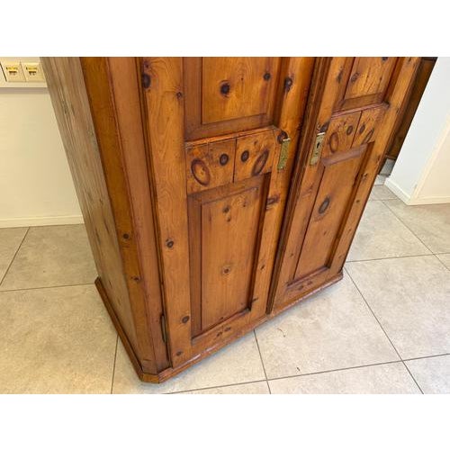 Antique Swiss Pine Wardrobe For Sale - Image 15 of 18