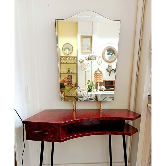 Marbled Formica Dressing Table, 1950s For Sale - Image 9 of 13