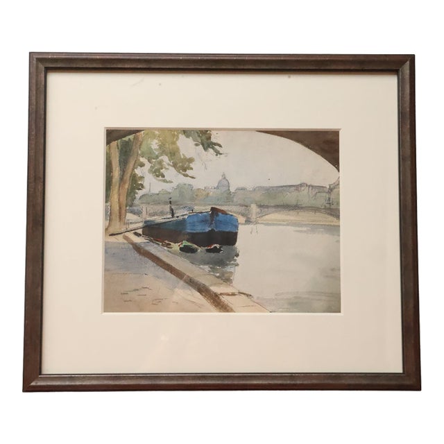 Early 20th Century French Watercolor Art (Set of 7) For Sale