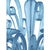 Contemporary Venetian Blue Satin Murano Glass Chandelier by Simoeng For Sale - Image 3 of 8