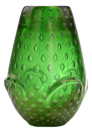 Bullicante Grass Glass Vase attributed to Archimede Seguso, 1950s