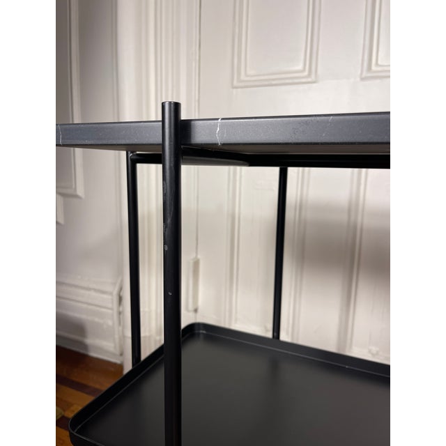 Italian Art Deco Inspired Ts Marble Top Tiered Console Table by Gubi For Sale In New York - Image 6 of 13