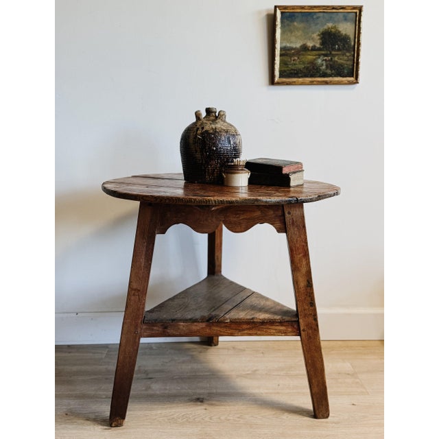English Georgian Pine Cricket Table For Sale - Image 4 of 7