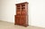 English Kittinger Georgian Carved Mahogany Breakfront Bookcase Cabinet For Sale - Image 3 of 18