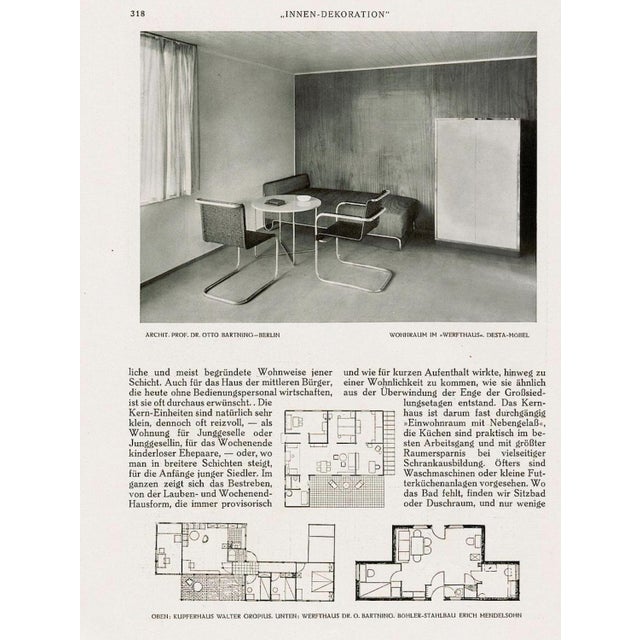 Vintage Bauhaus Tubular Steel Table by Marcel Breuer for Robert Slezak, CZK, 1930 For Sale - Image 12 of 17