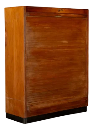Filing Cabinet with Rolling Door, 1930s