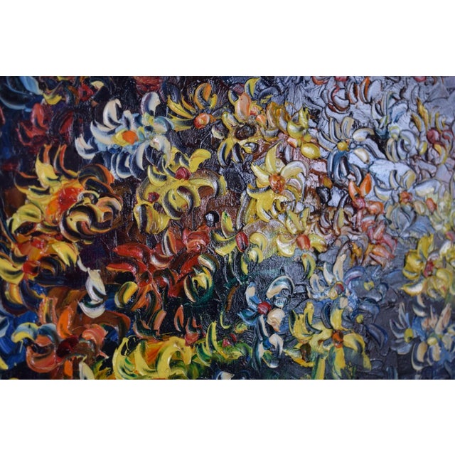 Floral Still Life, 1950s, Oil on Canvas, Framed For Sale - Image 8 of 9