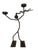 Black 1980s Post Modern Iron Stick Figure Candle Holder For Sale - Image 8 of 8