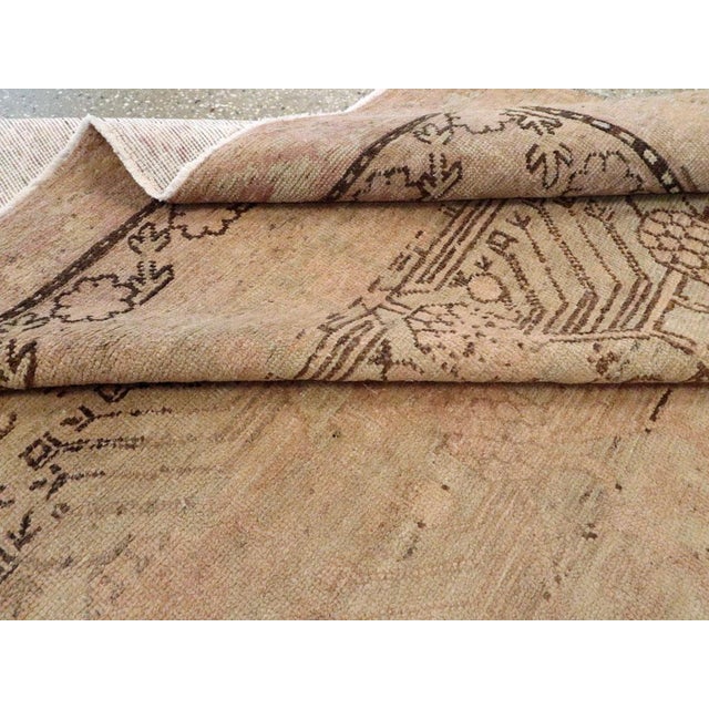 Mid-20th Century Handmade East Turkestan Khotan Gallery Carpet For Sale - Image 10 of 10