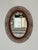 Tan Italian Wall Mirror with Organic Wicker and Bamboo Frame, 1960s For Sale - Image 8 of 16