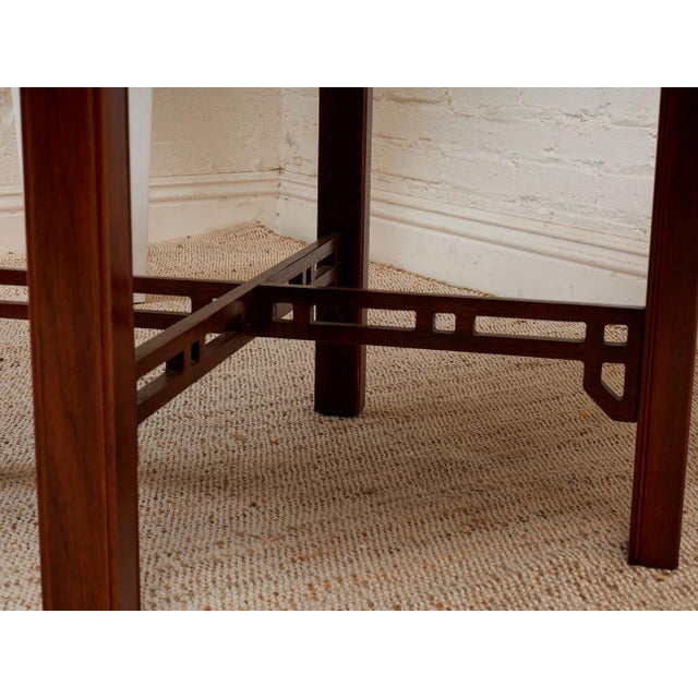 Chestnut Mid 20th Century Burlwood Dining Table For Sale - Image 8 of 12