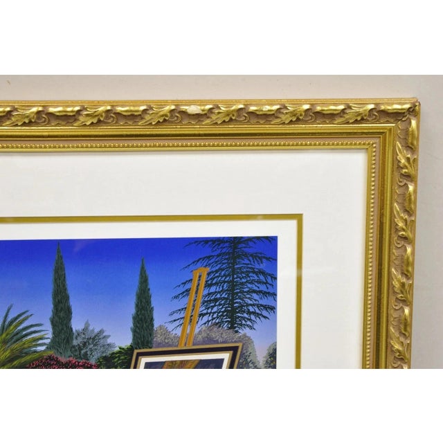 Blue Limited Ed. Signed Fanch (Francois Ledan) Lithograph Atelier De Cezanne Artwork For Sale - Image 8 of 12