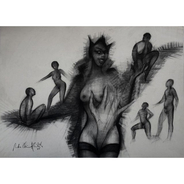 Sacha Chimkevitch, Nude Star of Desire, Pastel Drawing For Sale - Image 7 of 7