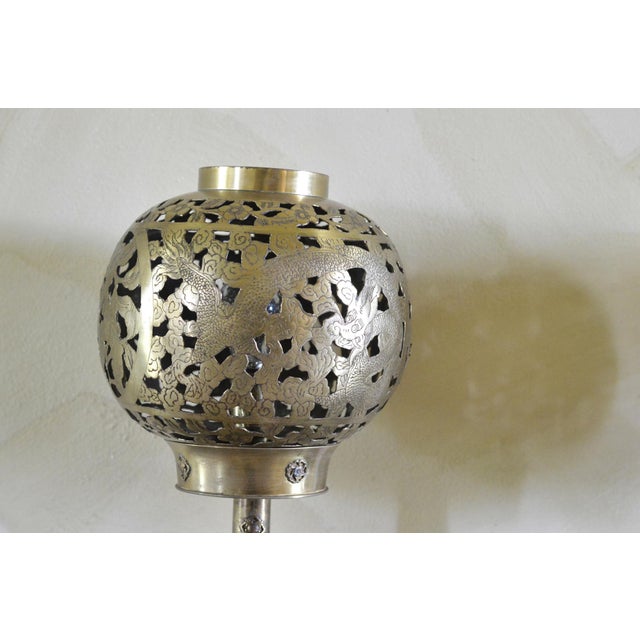 Vintage Brass Table Lamps, 1950s, Set of 2 For Sale - Image 6 of 15