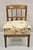 Neoclassical Antique Italian Neoclassical Style Carved Arrow Walnut Low Boudoir Slipper Chair For Sale - Image 3 of 12