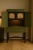 Contemporary Vintage Display Cabinet With Woven French Panels — 20th Mid-Century For Sale - Image 3 of 10