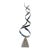1980s Euphoric Flame Metal Sculpture 36" Tall Original Peterson Artwork For Sale