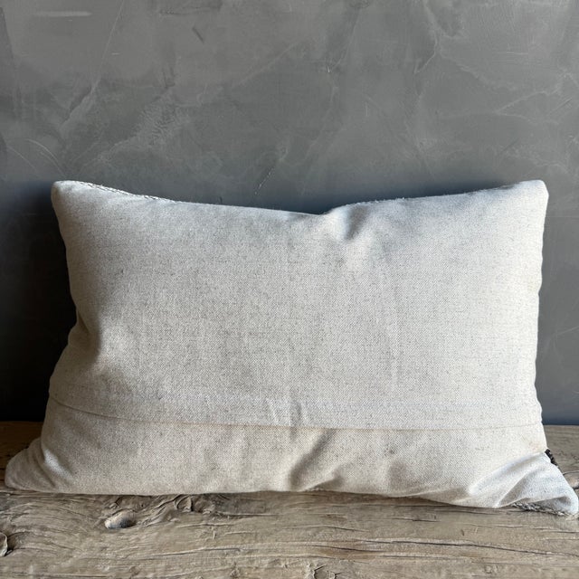 Vintage Rug Pillow Cover With Stripes For Sale In Los Angeles - Image 6 of 6