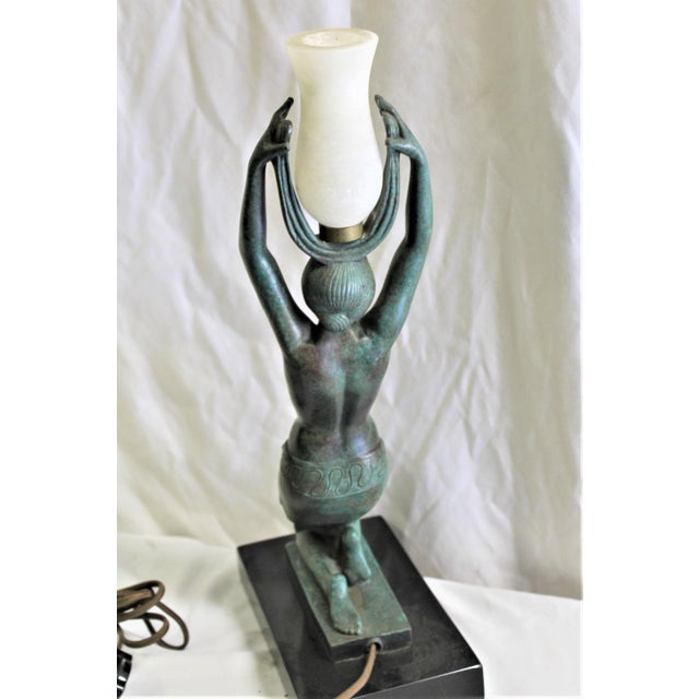 1990s Art Deco Nude Lady Lamp For Sale In Los Angeles - Image 6 of 17