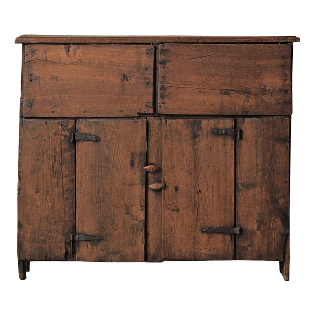 Primitive Mountain Cabinet in Wood, Spain, Early 20th Century For Sale