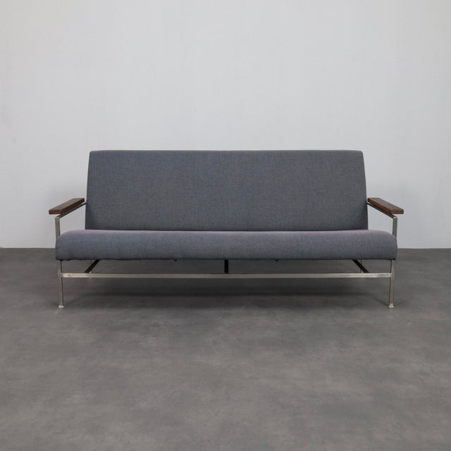 This rare liberty sofa from the 1960s is a refined example of dutch modernist design. Designed by rob parry for...