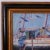 In the tradition of 1930s impressionist, here is a painting by H. A. Burnham of a harbor scene, displaying confident...