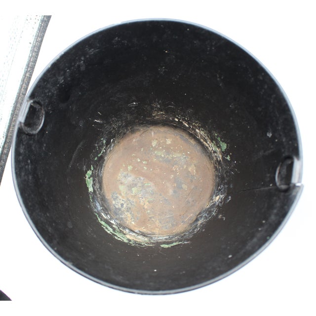 Pair of French Napoleon III Period Walnut, Bronze, & Brass Jardinieres For Sale - Image 10 of 13