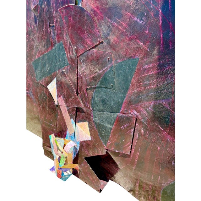 Tom Holland, Very Large Constructed Abstract Mixed Media Painting Wall Sculpture Tom Holland, 1982 For Sale - Image 16 of 17