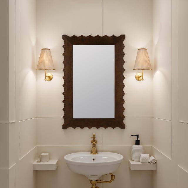 Early 21st Century Burt Wall Mirror, Dark Wood For Sale - Image 5 of 5