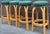 Hollywood Regency Mid-Century Paul Frankl Style Bentwood Rattan Bar Stools - Set of Four For Sale - Image 3 of 11