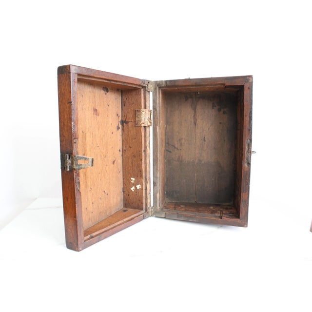 Antique French Louis XIV Style Carved Writing Desk For Sale - Image 4 of 6