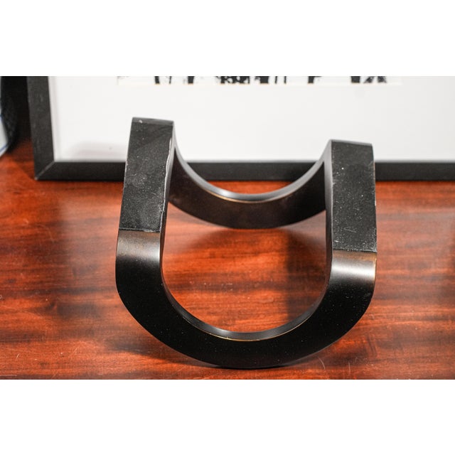 Modern Luxury Clean Lines Ralph Lauren Home Solid Metal Bookends For Sale - Image 10 of 13