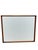 Mid-Century Modern Vintage Mid Century Modern Wall Mirror With Brass Accents by Lane Tuxedo Line Design For Sale - Image 3 of 4