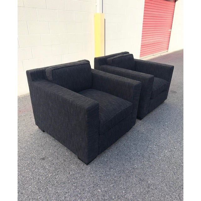 I have a beautiful pair of Restoration Hardware Maxwell Petite Chairs in a charcoal/black textured performance fabric –...