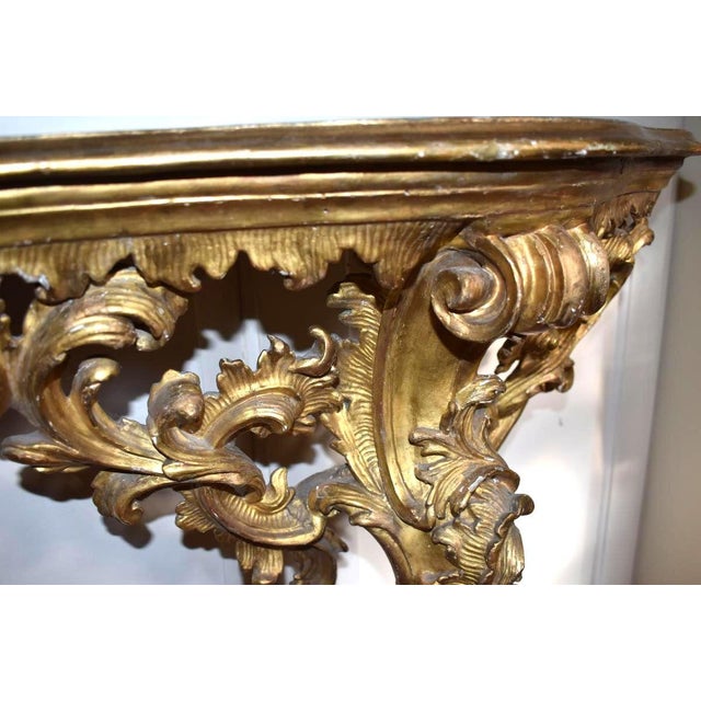 18th Century 18th Century Console of the Rococo Louis XV Era For Sale - Image 5 of 7