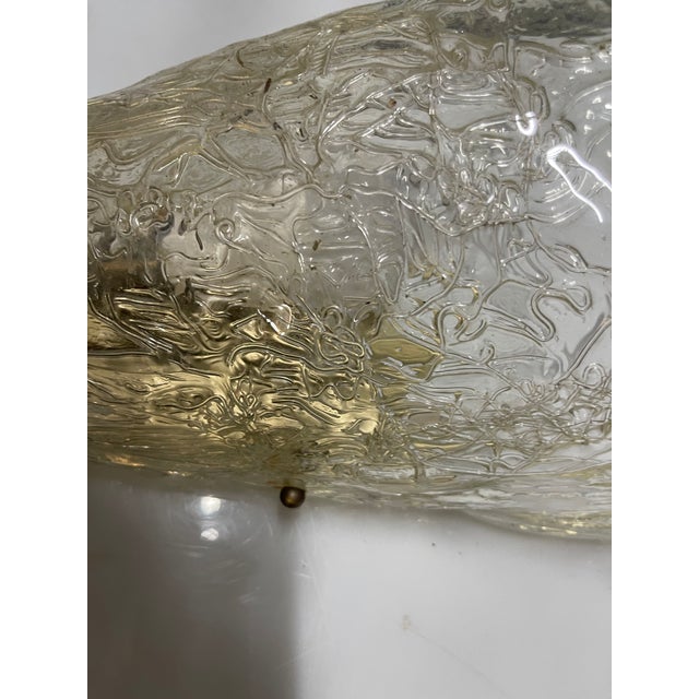Large Ice Wall Sconce in Murano Glass, 1970s For Sale - Image 13 of 16