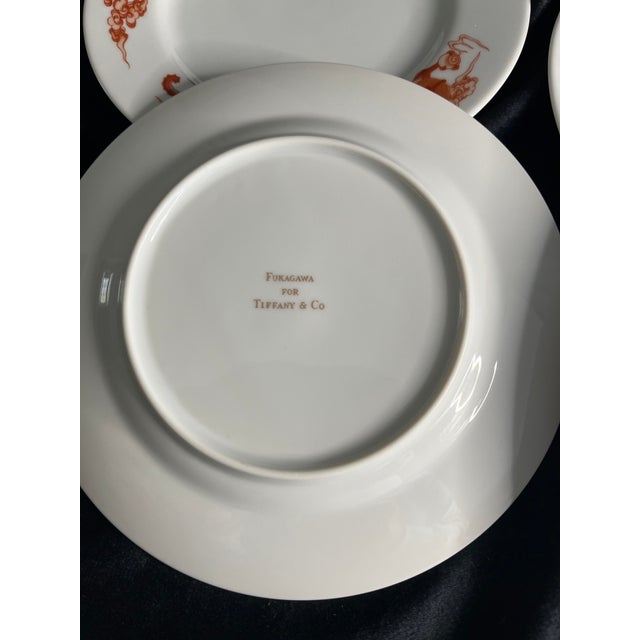 1990s Tiffany & Co. Fukagawa Red Dragon Dinnerware Set 32 Pieces