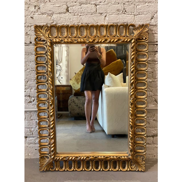 Vintage Gold Gilt Mirror For Sale - Image 9 of 12