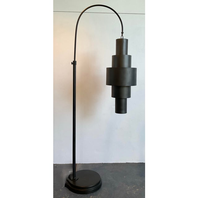 Vintage Global Views Arc Floor Lamp For Sale - Image 10 of 12