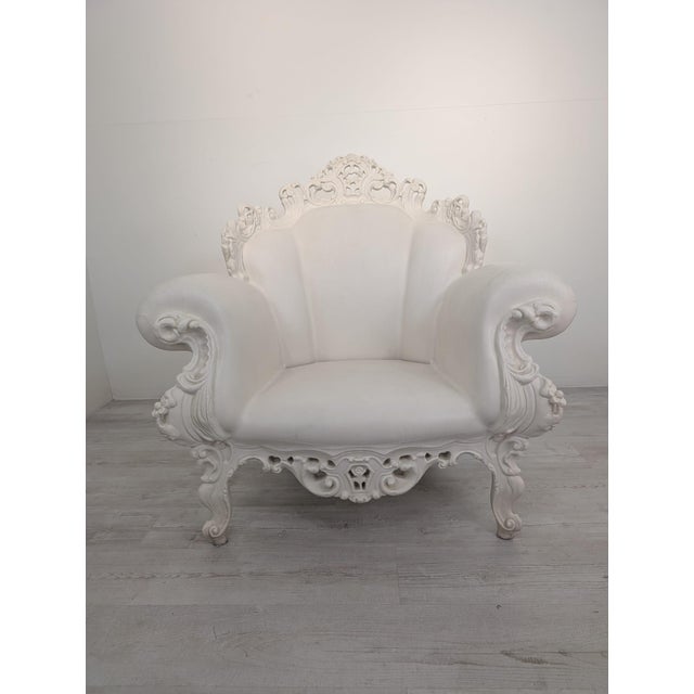 White Italian Louis Style Outdoor Armchair by Magis For Sale - Image 8 of 15