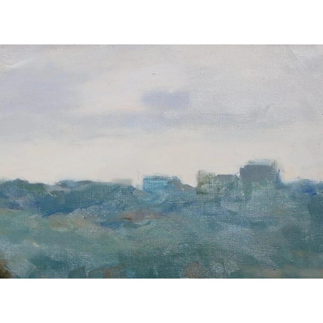 Realism Antique River Landscape Oil Painting, Ukrainian Art, 1999 42-58 For Sale - Image 3 of 6