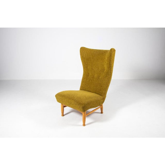 Wood Lounge Chair by E. Svedberg for Nordiska Kompaniet For Sale - Image 7 of 8