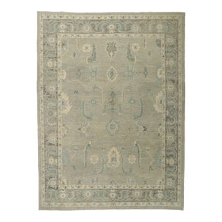 Modern Style Turkish Oushak Rug, 09'05 X 12'06 For Sale