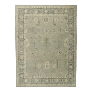 Modern Style Turkish Oushak Rug, 09'05 X 12'06