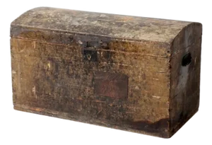 1800s Scandinavian Dome Top Trunk
