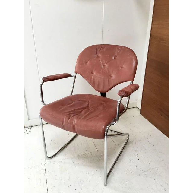 Beige Swedish Desk Chair by Sam Larsson for Dux, 1970s For Sale - Image 8 of 8