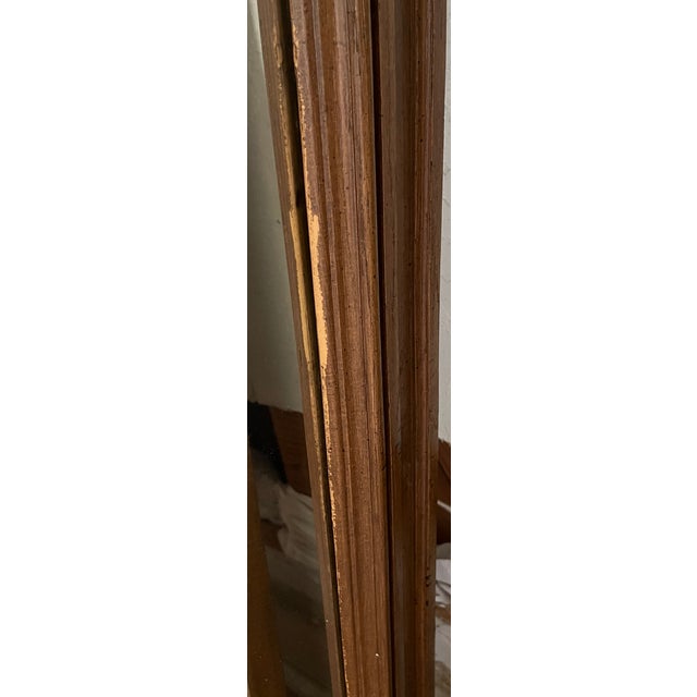 Brown Pair of Vintage Spanish/Baroque Revival Carved Wood Arched Wall Mirrors For Sale - Image 8 of 11