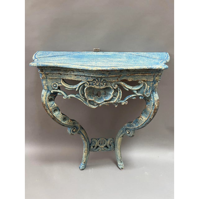 Early 18th Century 18th Century French Provincial Regence Style Console Table For Sale - Image 5 of 9